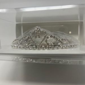 Bun Tiara Rhinestone Accents USA Seller Quick Ship